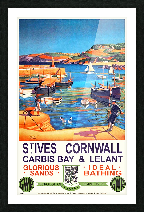 St. Ives Cornwall Picture Frame print