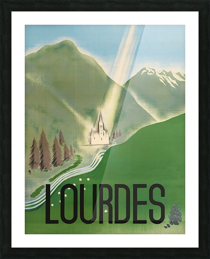 Lourdes Picture Frame print