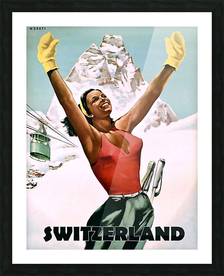 Switzerland Picture Frame print