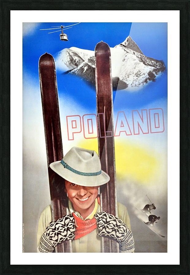 Skiing in Poland Picture Frame print