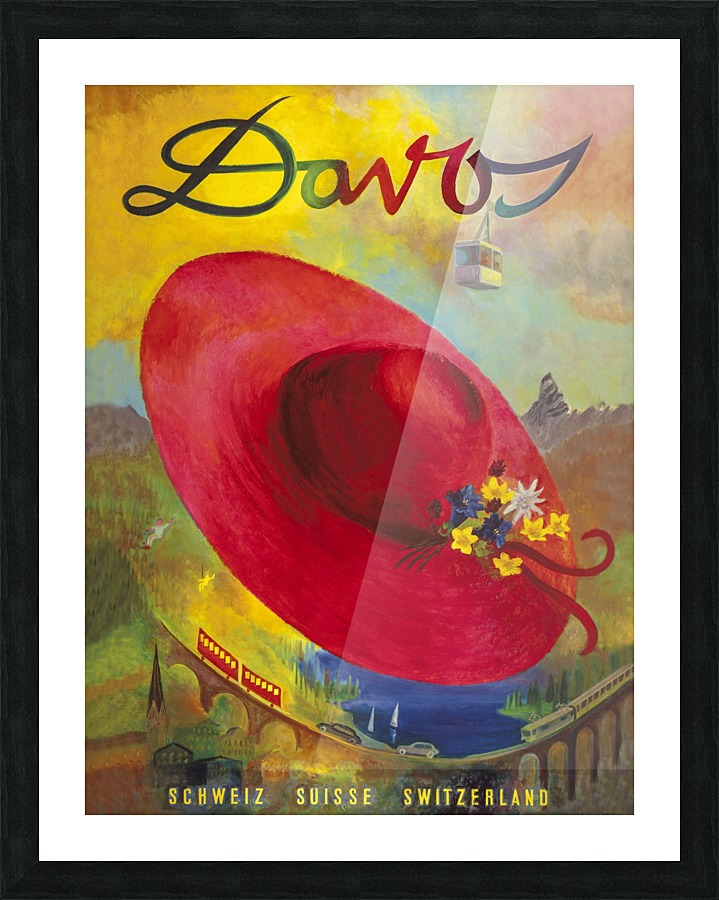 Summer in Davos Picture Frame print