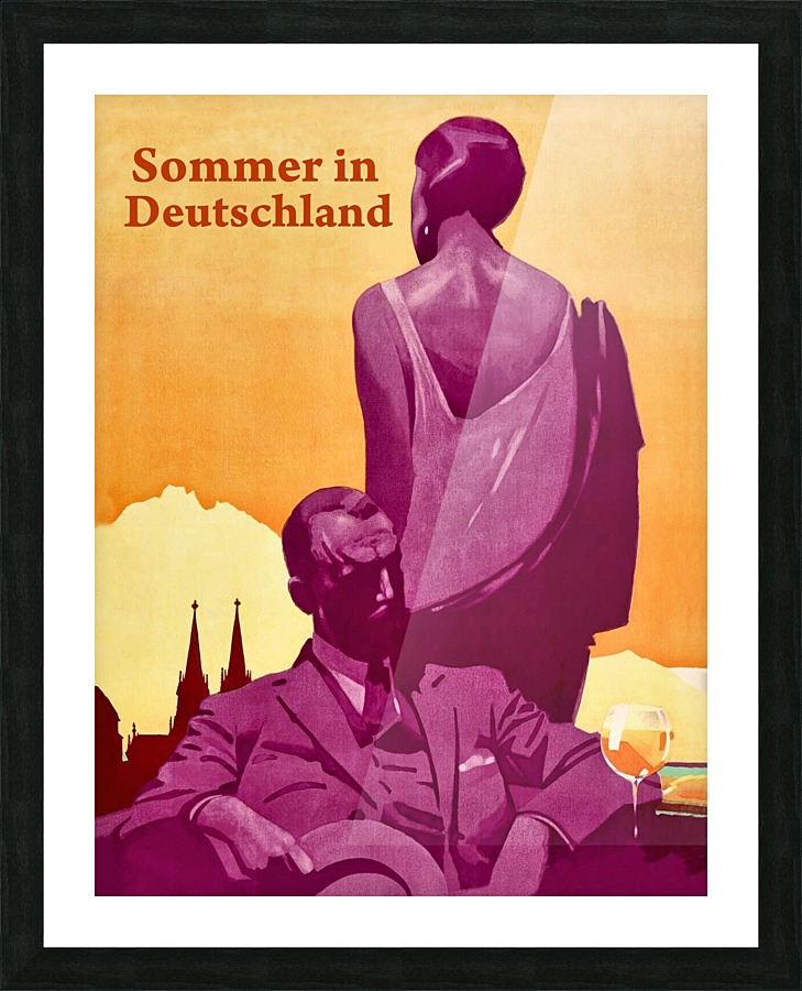 Summer in Germany Picture Frame print