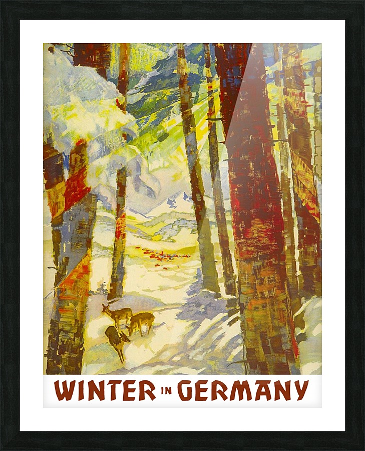 Winter Forest Germany Picture Frame print