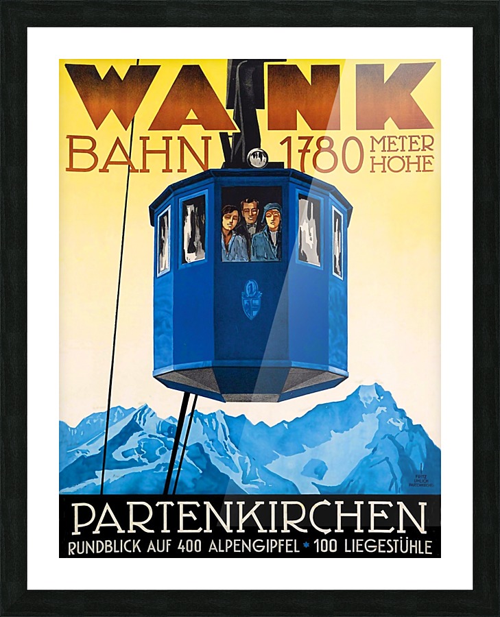 Wank Bahn Picture Frame print