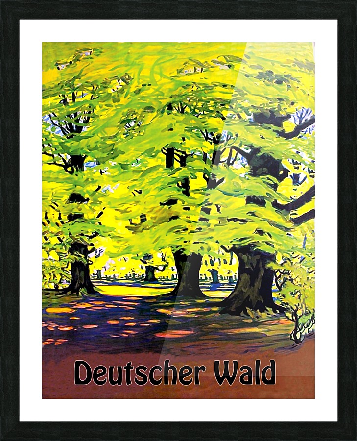 Deutscher Wald Picture Frame print