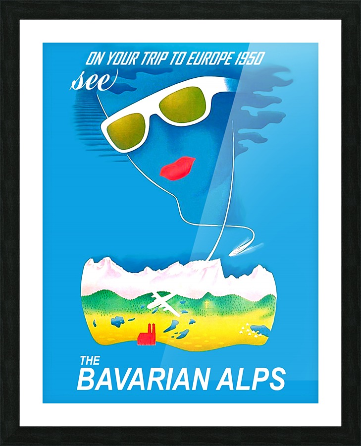 Bavarian Alps Picture Frame print
