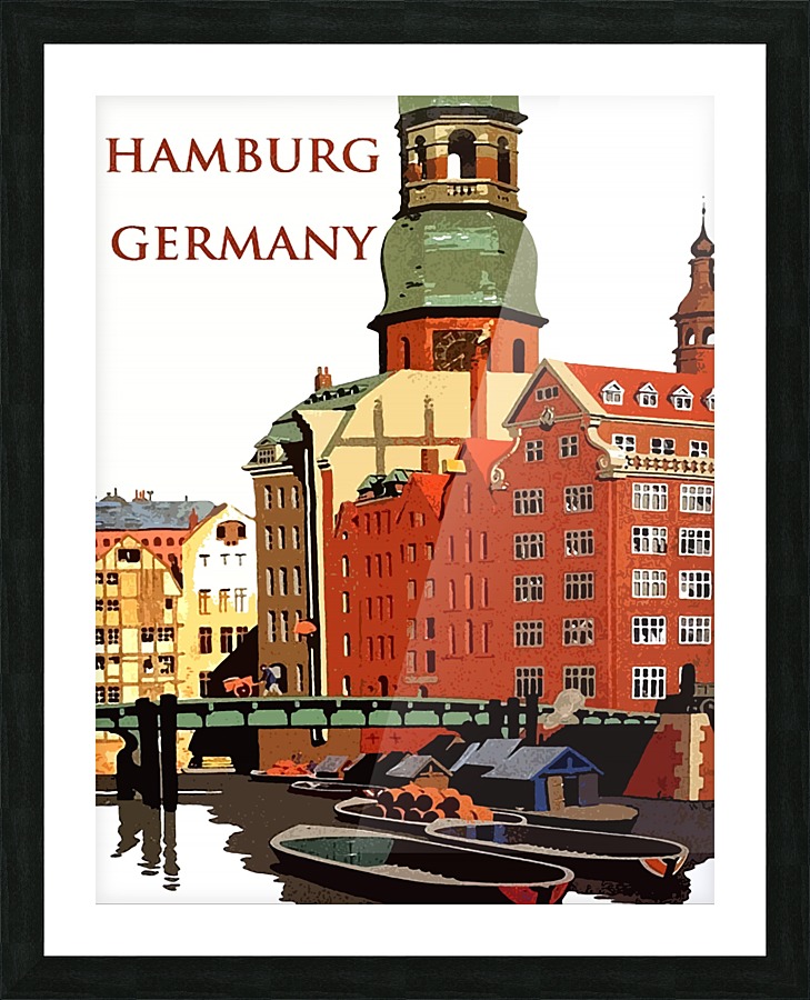 Hamburg Germany Picture Frame print