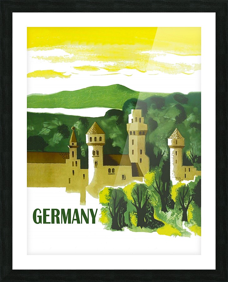 Medieval Castle Germany Picture Frame print