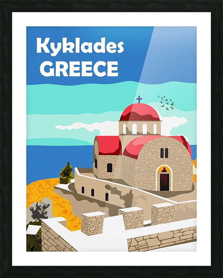 Kyklades Greece Picture Frame print