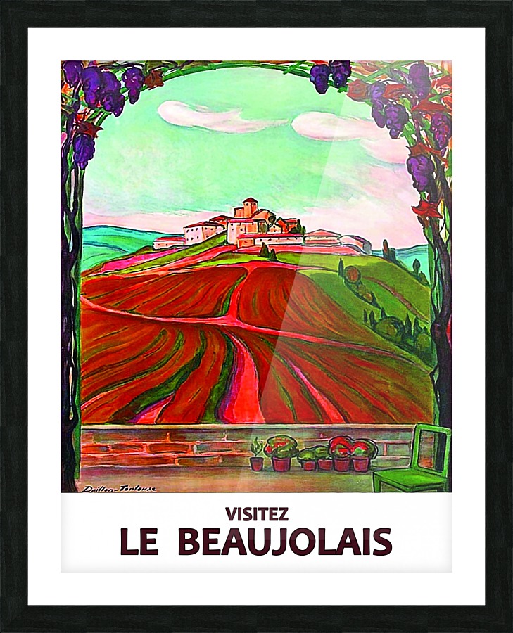 Visit Beaujolais Picture Frame print