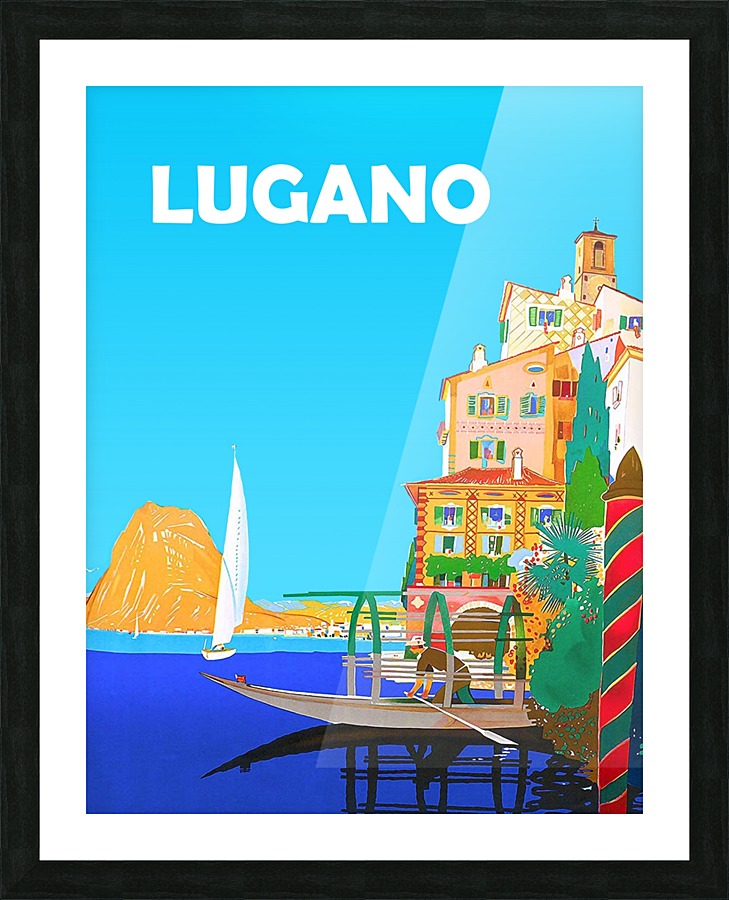 Lugano Picture Frame print