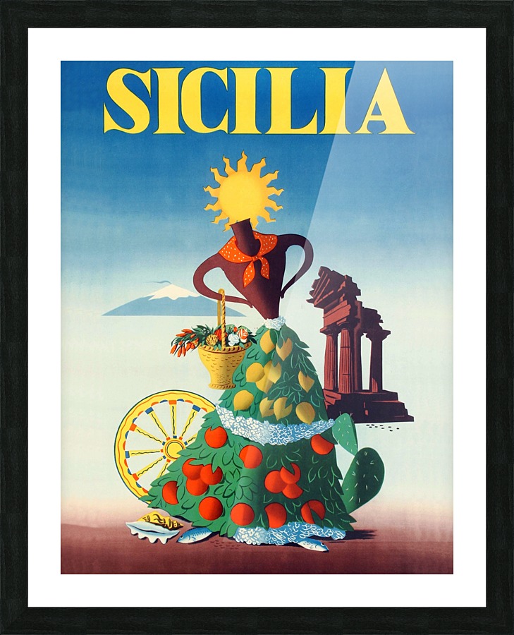 Sicily Picture Frame print