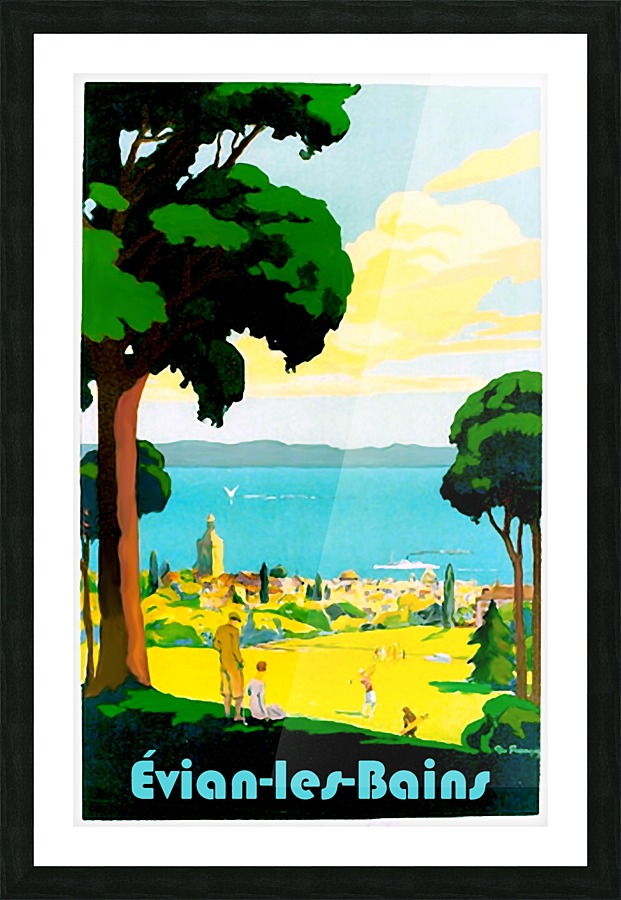 Evian Les Bains Picture Frame print