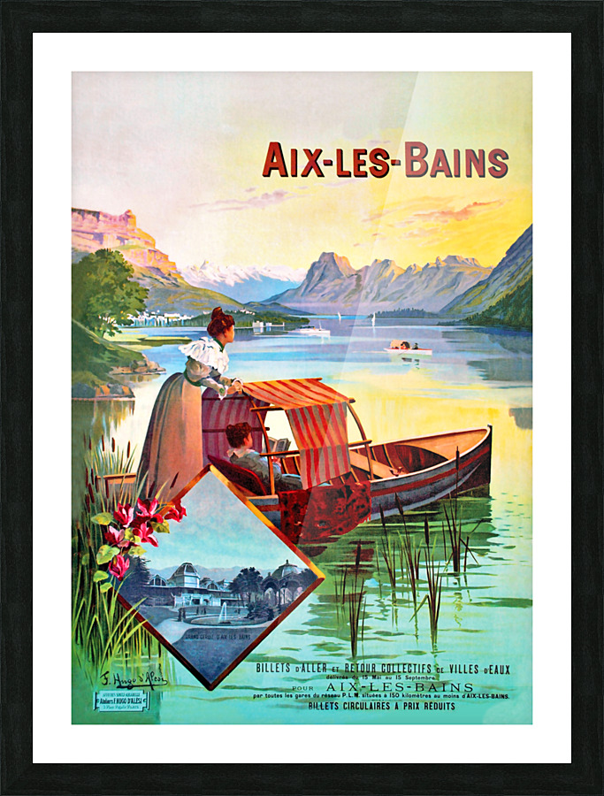 Aix Les Bains Picture Frame print