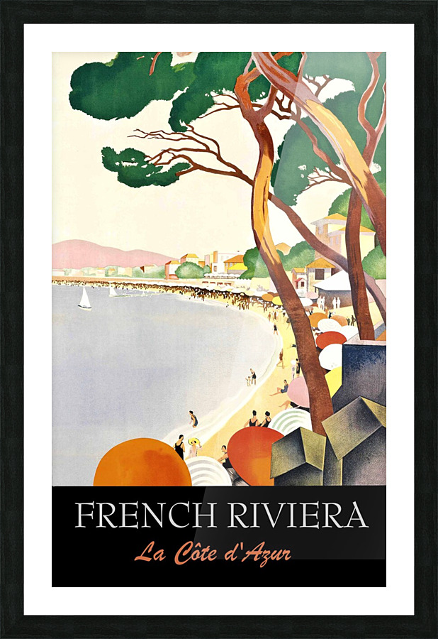 Cote D Azur Picture Frame print