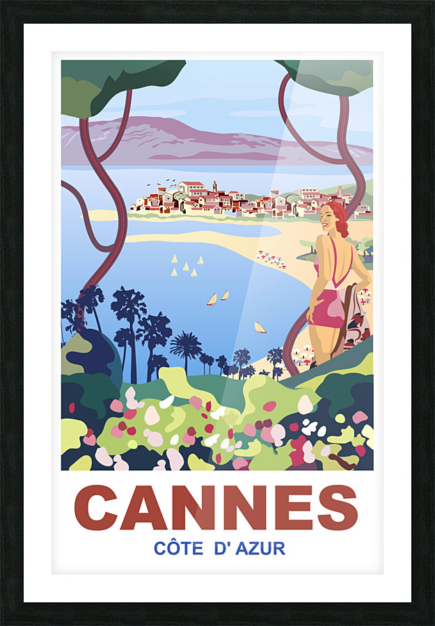 Cannes Picture Frame print