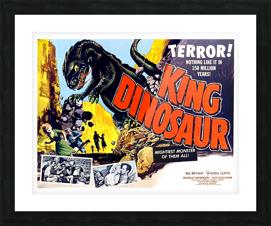 King Dinosaur Picture Frame print