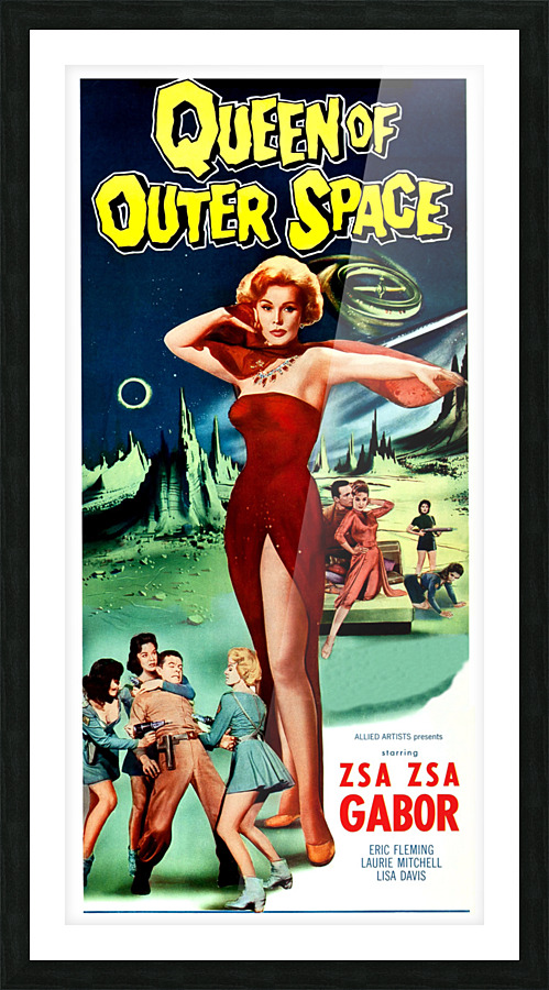 Queen of Outer Space Picture Frame print