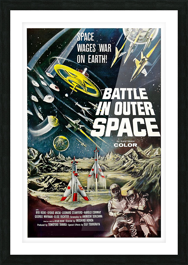 Battle in Outer Space Picture Frame print