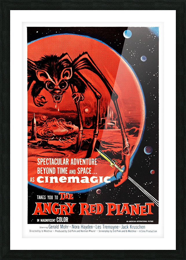 The Angry Red Planet Picture Frame print