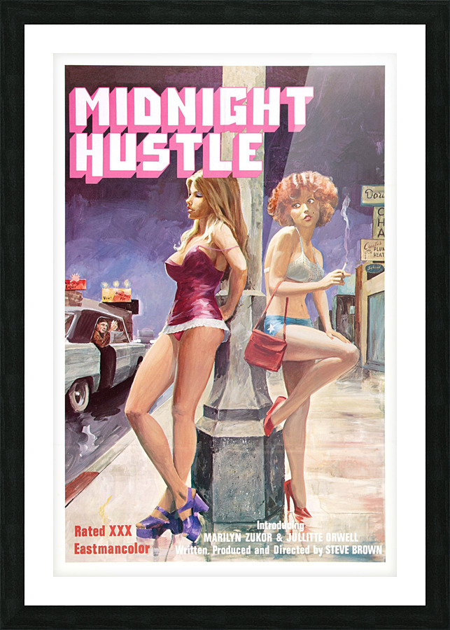 Midnight Hustle Picture Frame print