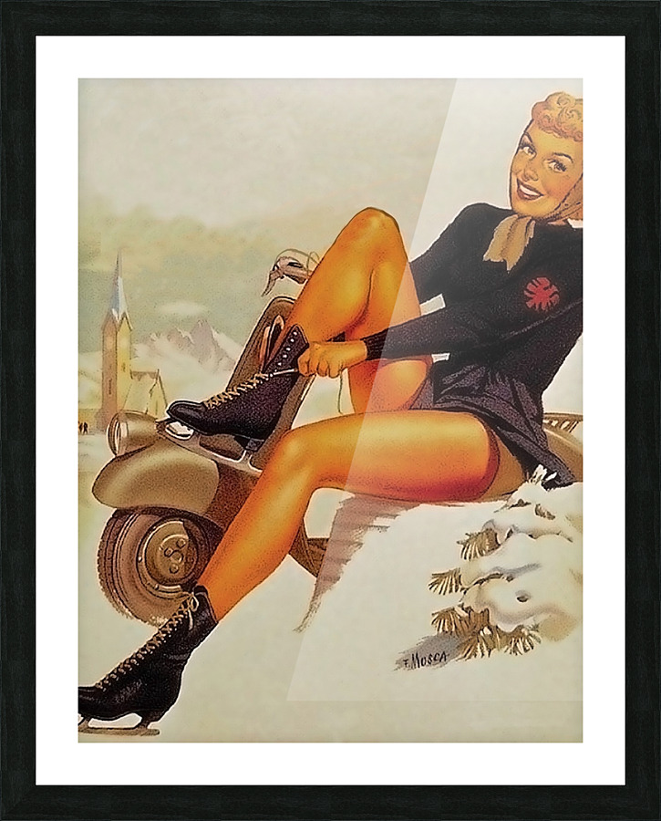 Ready for Ice Skating Picture Frame print