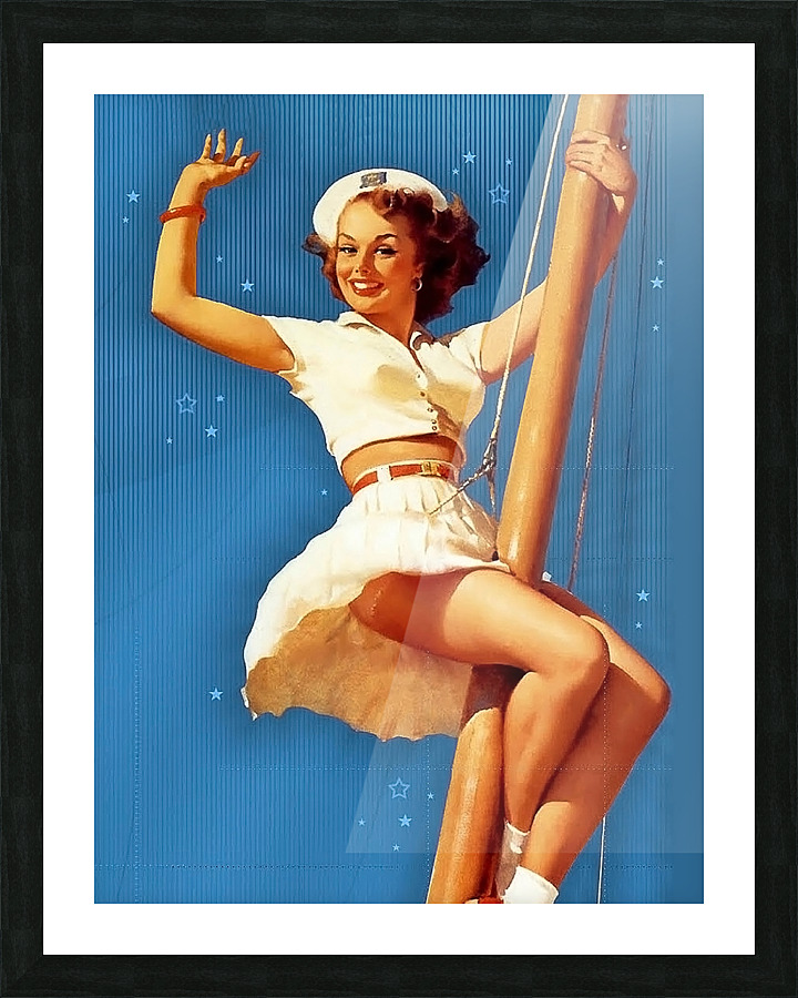 Sailor Girl Picture Frame print