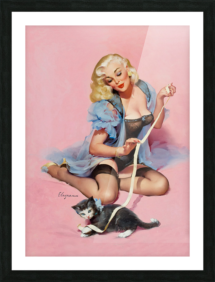 Sexy Cat Picture Frame print