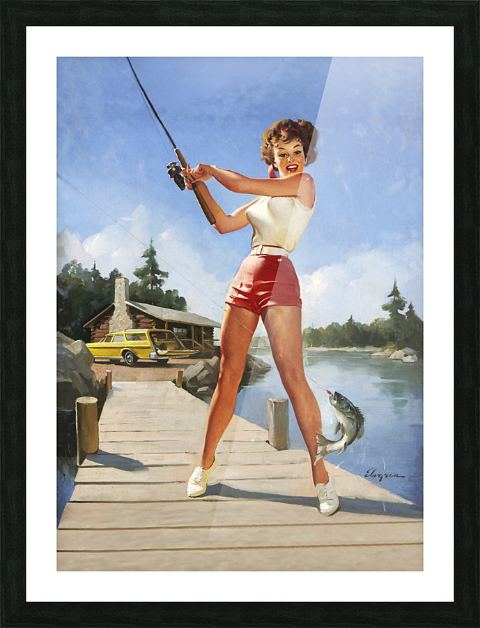 Happy Catch Picture Frame print