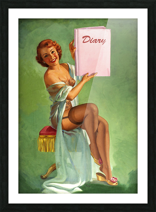 Her Secret Diary Picture Frame print