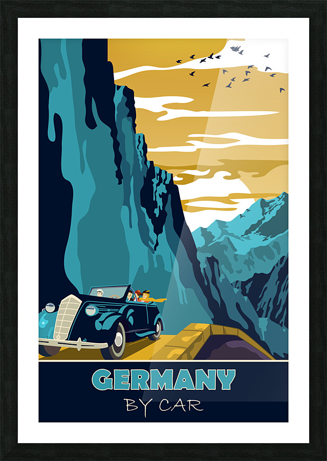 Germany by Car Picture Frame print