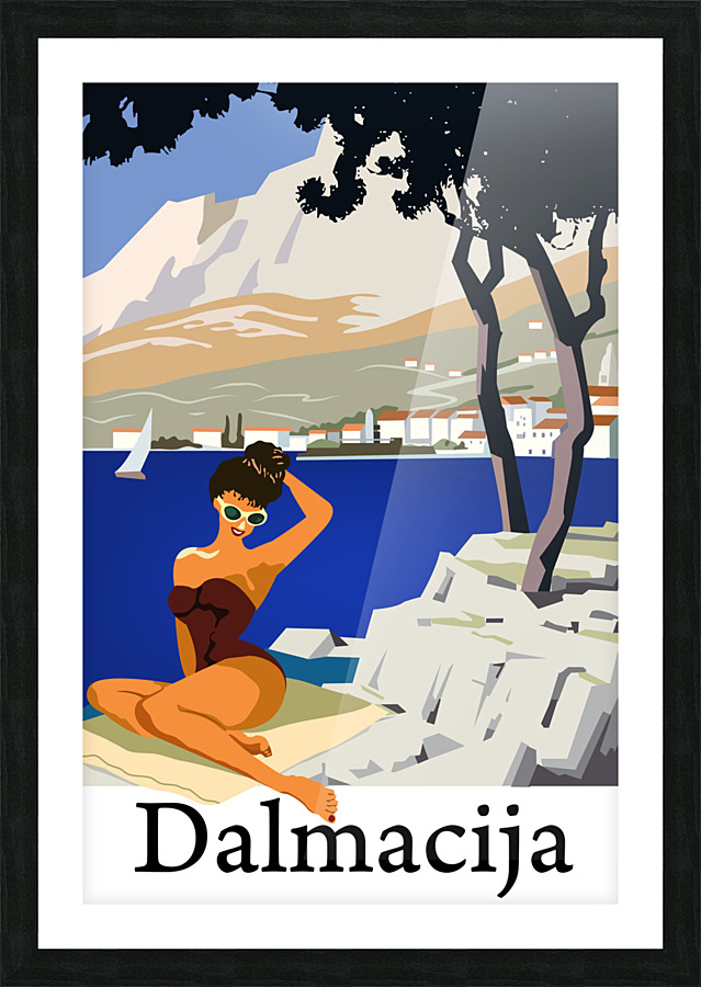 Dalmatia Picture Frame print