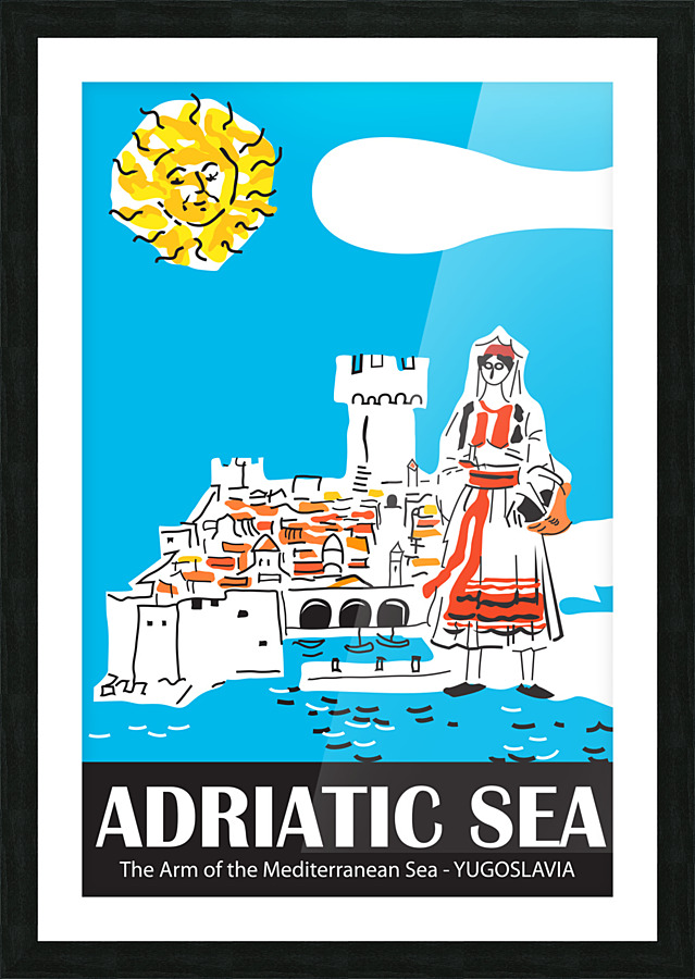 Adriatic Sea Picture Frame print