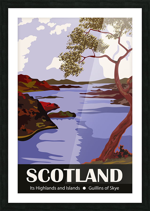 Scotland Picture Frame print
