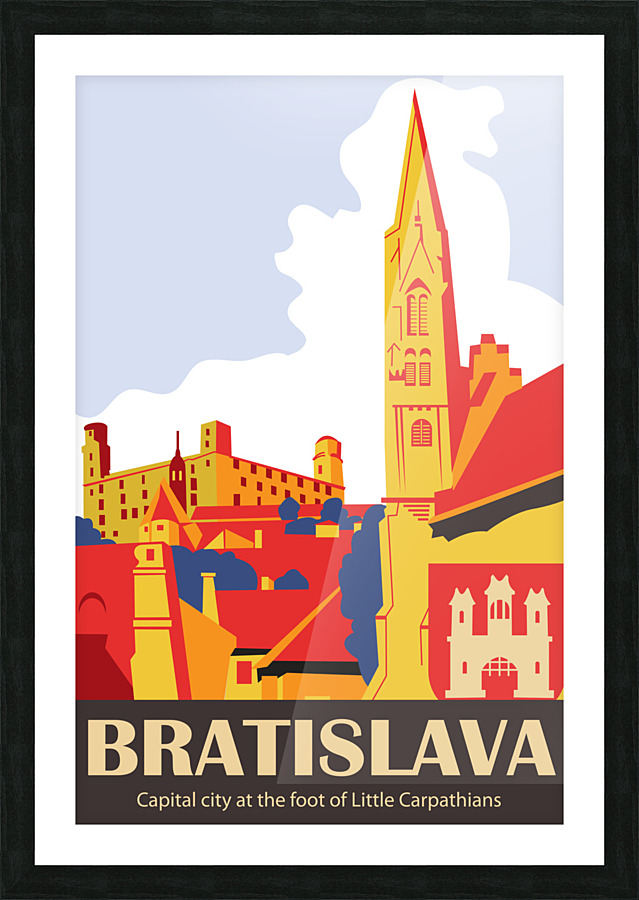 Bratislava Picture Frame print
