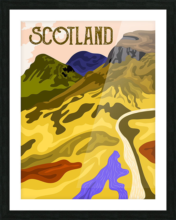Scotland Picture Frame print