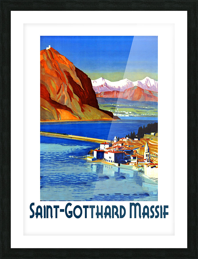 Saint Gotthard Massif Picture Frame print