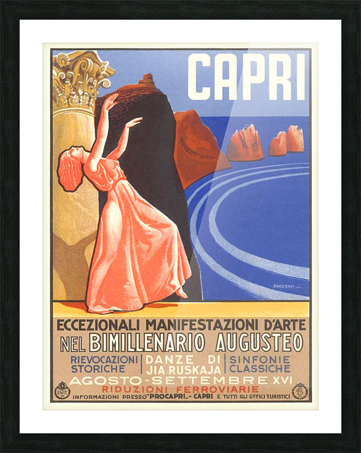 Capri Italy Picture Frame print