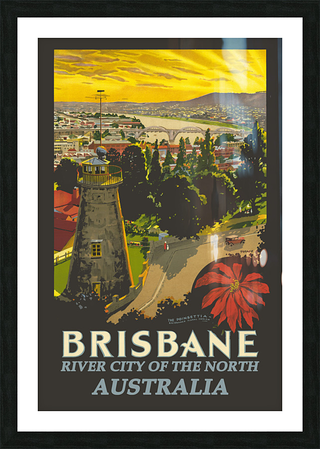 Brisbane Poster Picture Frame print