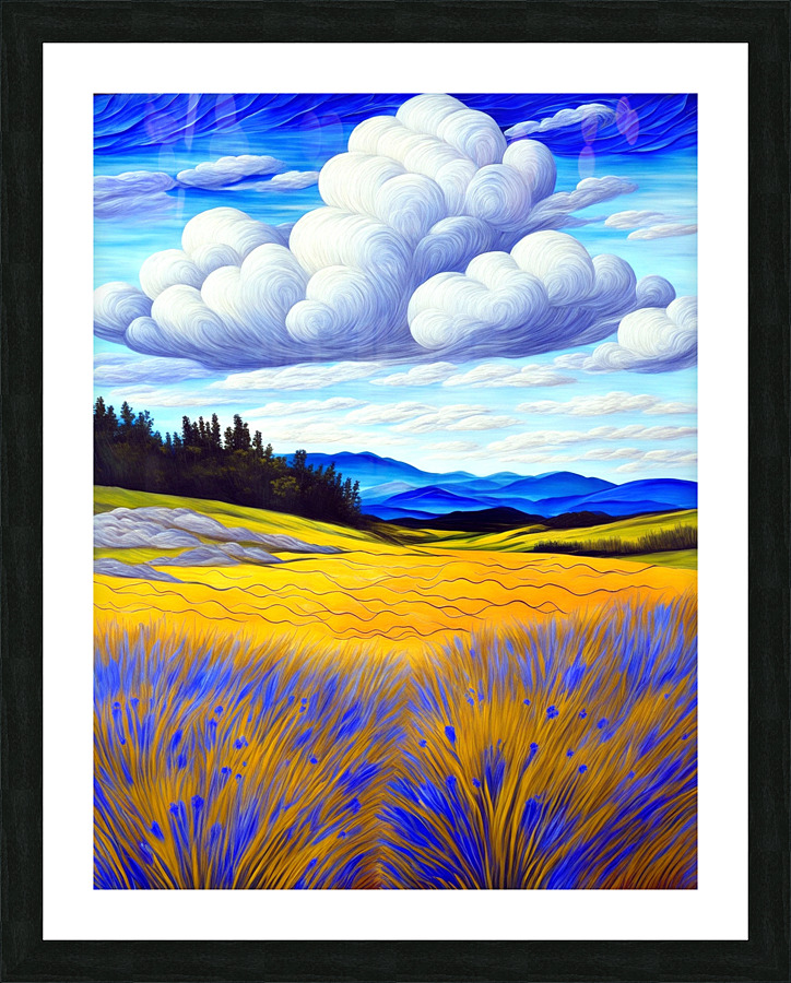 Summer Landscape Picture Frame print