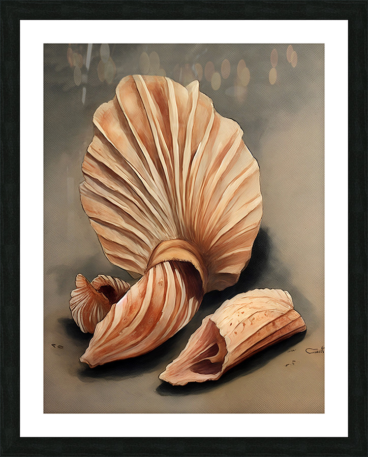 Seashell Picture Frame print