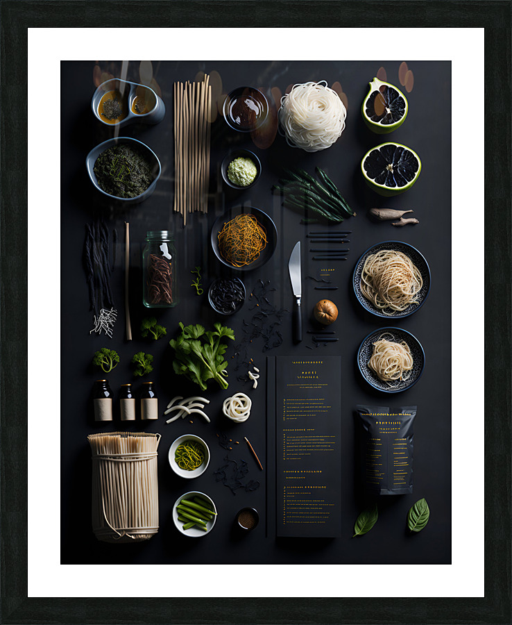 Japanese Kitchen Table Picture Frame print