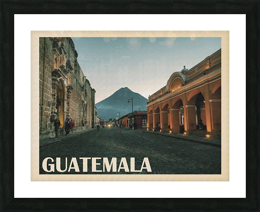 Guatemala Streets Picture Frame print