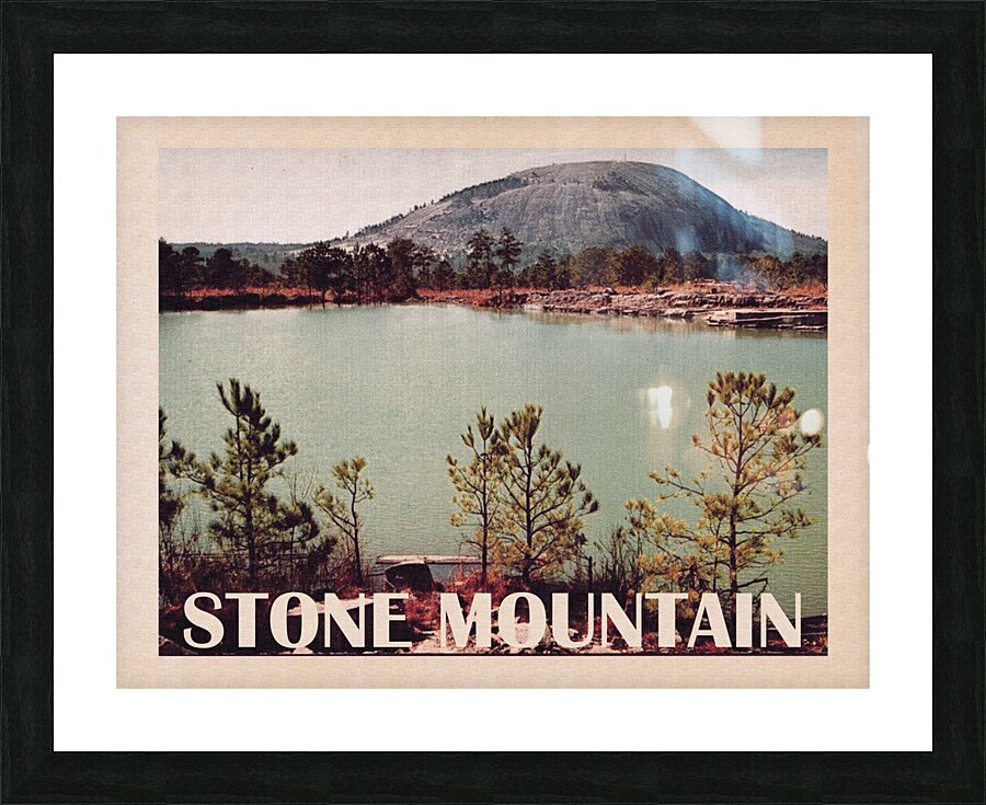 Stone Mountains Atlanta Picture Frame print
