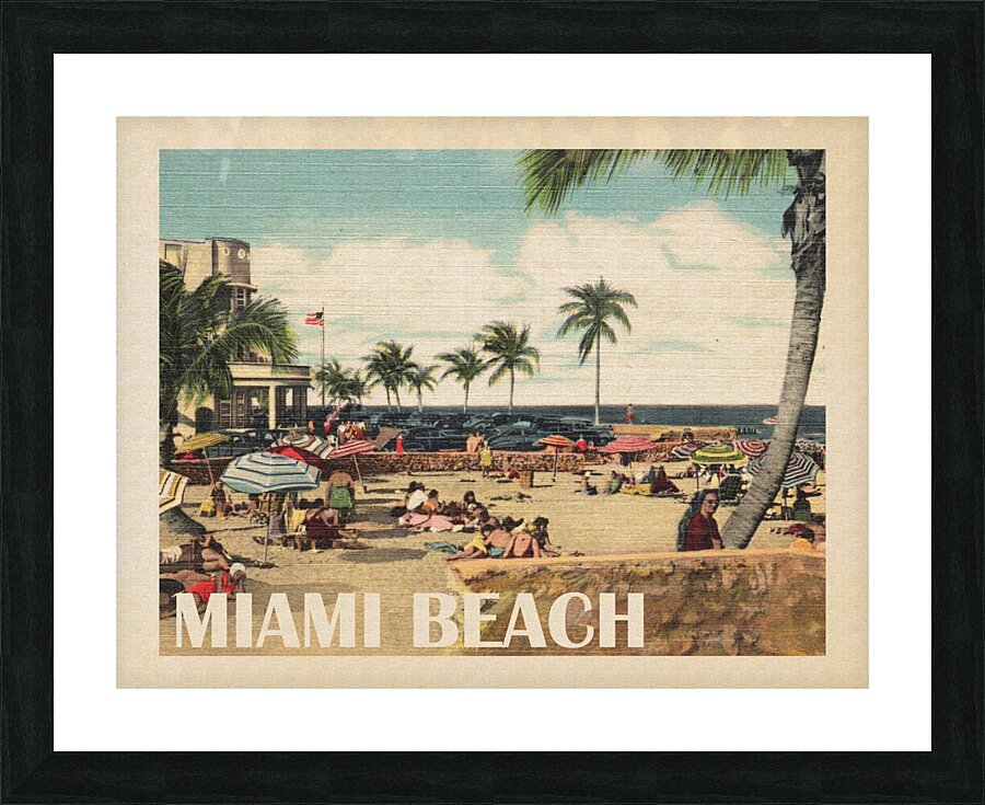 Miami Beach Picture Frame print