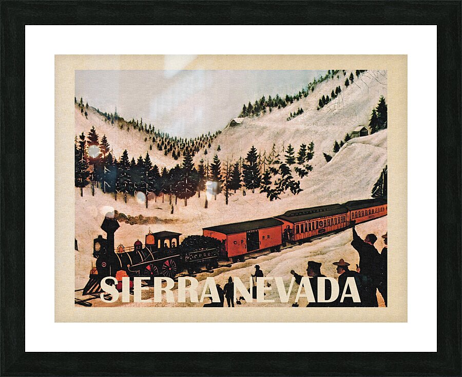 Sierra Nevada Mountains Picture Frame print
