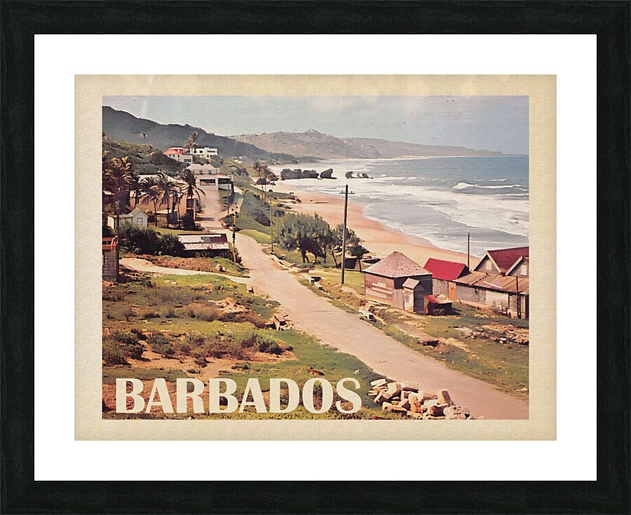 Barbados Coast Picture Frame print
