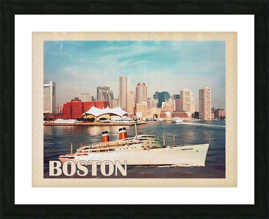 Boston Massachusetts Picture Frame print