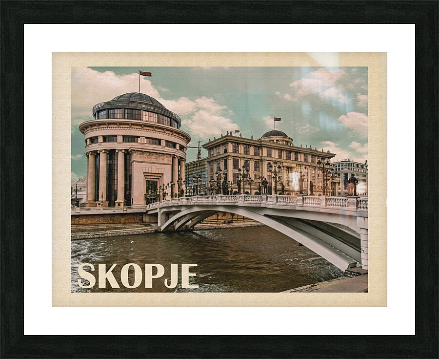 Skopje Picture Frame print