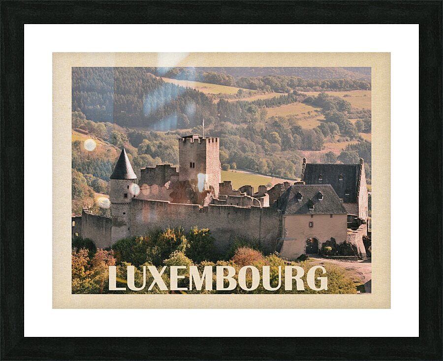 Luxembourg Picture Frame print